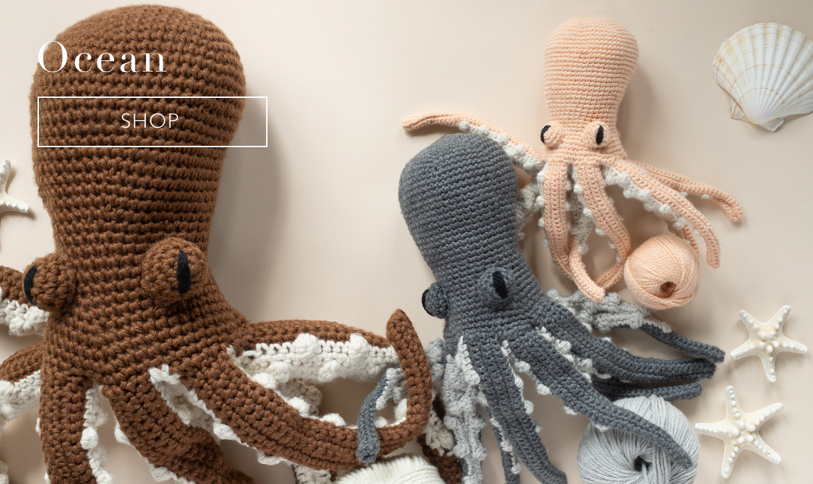 Ocean animals menagerie toft crochet patterns octopus
